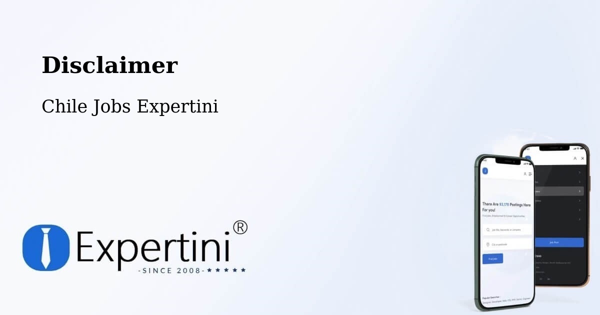 Disclaimer – Chonchi - Chile Jobs Expertini